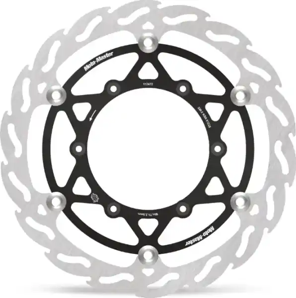 Disc de frână Front Flame supradimensionat, negru, din oțel inoxidabil Reducere