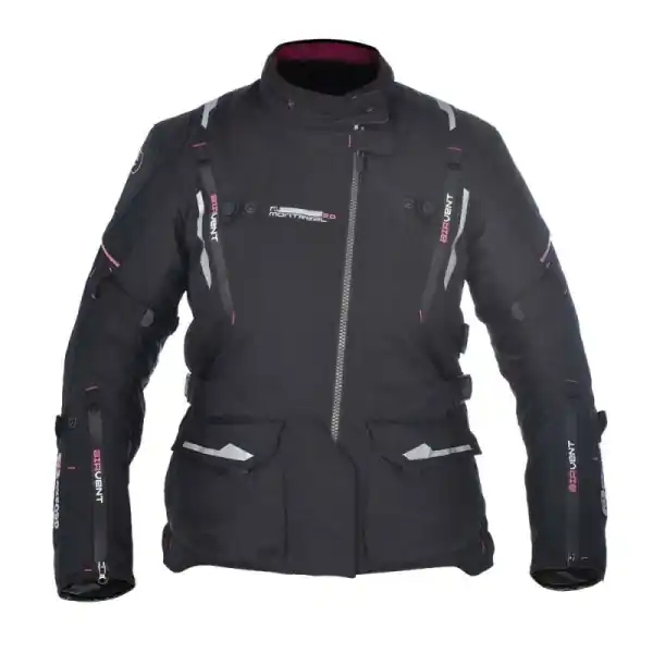 Comandă acum Geaca Textil Dama Oxford MONTREAL Negru/Roz M