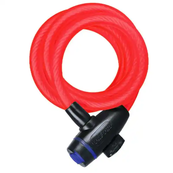 Antifurt Cablu Oxford 1.8m x 12mm Rosu Doar azi