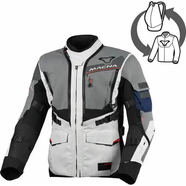 Vezi acum Geaca textil impermeabila touring/adventure MACNA FLEXODUS Negru 5XL