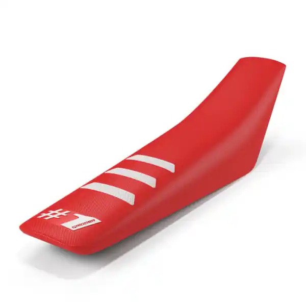 Husă Universală pentru Șa ONEGRIPPER LIGHT RIB Roșu/Alb – Enduro & Motocross Reducere extra