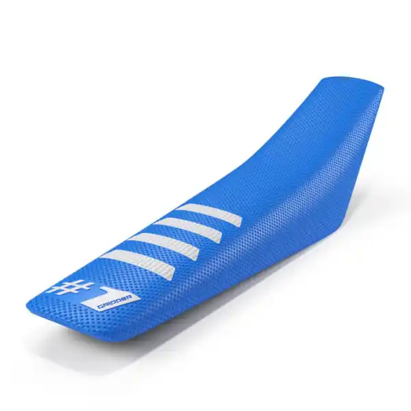 Husă Universală pentru Șa ONEGRIPPER RIBBED Albastru Deschis/Alb – Enduro & Motocross Disponibil imediat