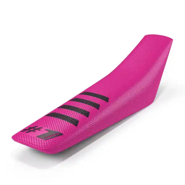 Plată sigură Husă Universală pentru Șa ONEGRIPPER RIBBED Roz/Negru – Enduro & Motocross