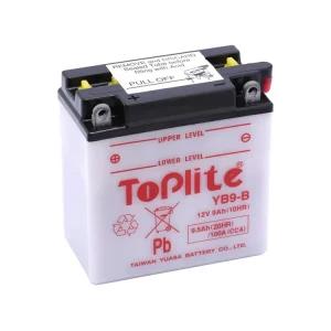 ACUMULATOR TOPLITE YUASA - YB9-B = 12N9-4B-1 (CU INTR. NU INCL. ACID) Ofertă de sezon