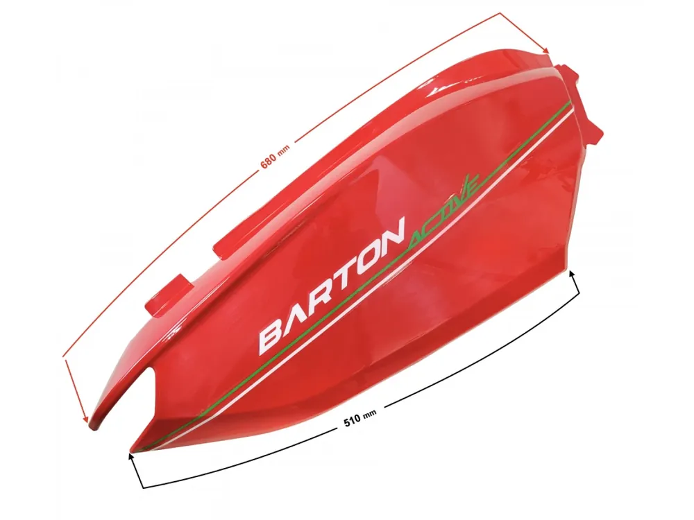 Back cover right (rear part) red Active 50cc Euro 5 Cel mai bun preț