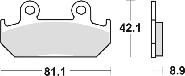 Calitate înaltă Placute frana fata TRW Organice HONDA CMX 450 ‘86-‘89/CBR 600 ‘87-‘94/XRV 750 ‘90-‘92
