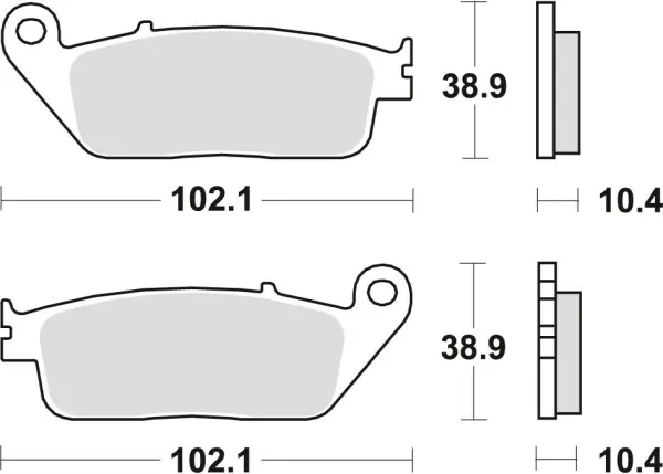 Placute frana spate TRW Organice HONDA CBR 1000F ‘90-‘92 /ST 1100 ‘90-‘95/YAMAHA MT-01 ‘05-‘12 Ofertă specială