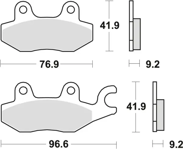 Livrare expres Placute frana fata TRW Organice HONDA XLV 125 ‘01-‘13/VT 125 SHADOW ‘99-‘08/SUZUKI BURGMAN 125 ‘14 -/YAMAHA TZR 50 ‘97-‘00