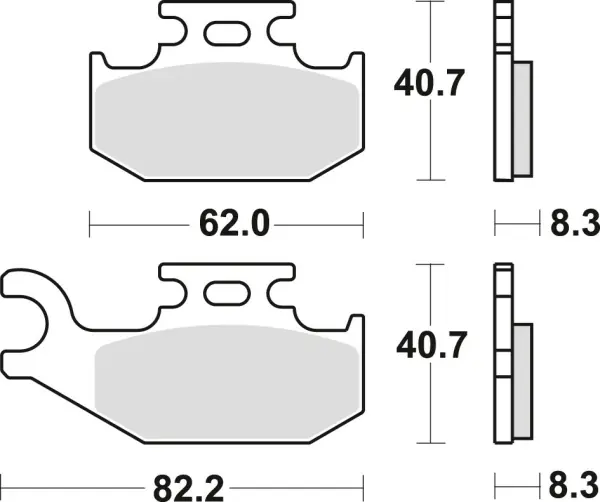 Calitate înaltă Placute frana fata/spate TRW Sinterizate OFFROAD SUZUKI LTA 400 ‘08-/ LTA 450 ‘06-‘12/ LTA 500 ‘09-/LTA 750 ‘08-
