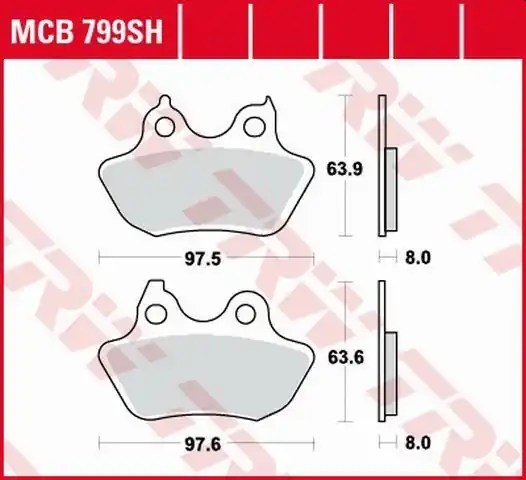 Placute frana spate TRW Sinterizate STREET HARLEY DAVIDSON 1450/1584/1800 ‘06-‘10 Comandă acum