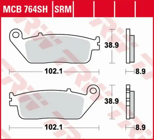 Ofertă limitată Placute frana fata TRW Sinterizate HONDA FJS 400 SILVERWING ‘06 -‘16/FJS 600 SILVERWING ‘01 -‘16/ YAMAHA XC 125 MAJESTY ‘14 -‘15