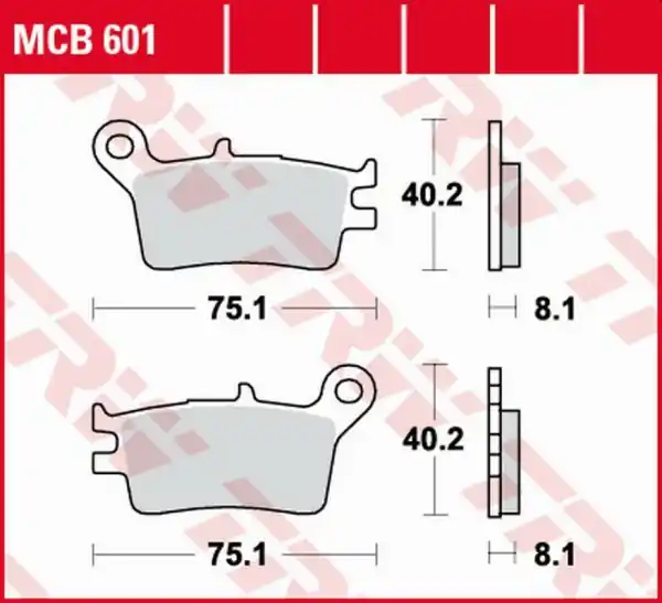 Placute frana spate TRW Organice HONDA CRM 250R ‘89 -‘90 Ultima șansă