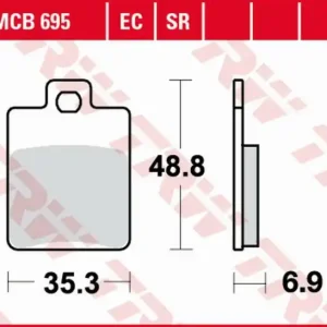 Bestseller Placute frana spate TRW Organice CPI GTR 50/200 ‘03 -/GTR 125 ‘03 -‘14/GILERA STALKER 125 ‘97 -‘06/PIAGGIO FLY 100 ‘06 -/ PEUGEOT SPEEDFIGHT 50 ‘96 -‘09/TWEET 125 ‘13 -/SYM SYMPHONY 125 ‘10 -