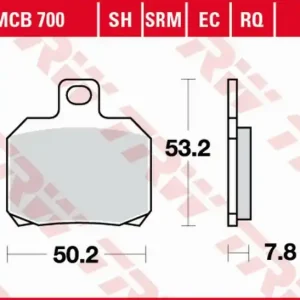 Bestseller Placute frana spate TRW Organice SPORT DUCATI HYPERMOTARD 950 ‘19 -/1000/1200 MULTISTRADA/V4 PANIGALE ‘18 -/KTM RC8 1190 ‘09 -‘15/SUPERDUKE 1290 ‘14 -‘20/MOTO GUZZI V7 750 ‘08 - ‘14/MV AUGUSTA BRUTALE 800 ‘13 -