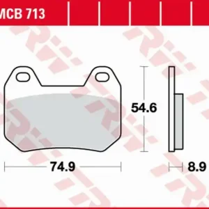 Bestseller Placute frana spate TRW Organice BMW K 1200LT ‘98 -‘09/R 1200CL ‘03 -‘05