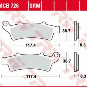 Bestseller Placute frana fata TRW Organice APRILIA ATLANTIC 125 ‘03 -/SCARABEO 125 ‘04 -‘10/ATLANTIC 200 ‘02 -‘05/SCARABEO 200 ‘07 -‘12/KYMCO PEOPLE 125 ‘10 -/PEUGEOT LOOXOR 125/150 ‘02 -‘06
