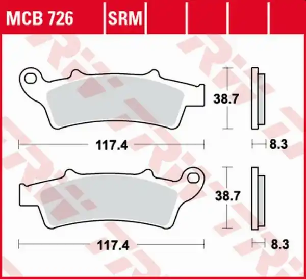 Bestseller Placute frana fata TRW Organice APRILIA ATLANTIC 125 ‘03 -/SCARABEO 125 ‘04 -‘10/ATLANTIC 200 ‘02 -‘05/SCARABEO 200 ‘07 -‘12/KYMCO PEOPLE 125 ‘10 -/PEUGEOT LOOXOR 125/150 ‘02 -‘06