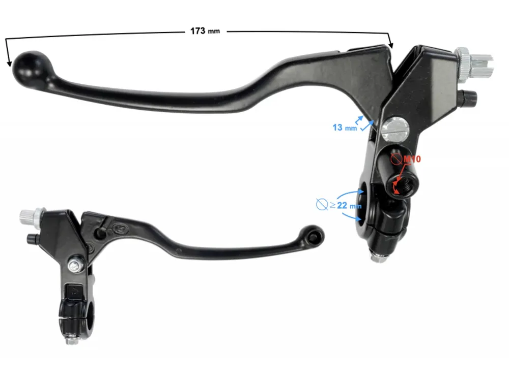 (WHOLESALE) Clutch lever for FR 2 moped Preț redus