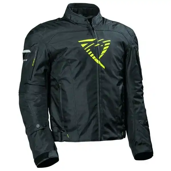 Preferatul clienților Geaca Textil Impermeabila DIFI Ibarra Aerotex Negru / Galben Fluo