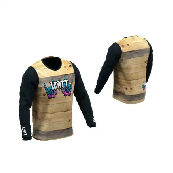 Tricou MTB Leatt Gravity 3.0 Woody Black/Brown L + Super ofertă
