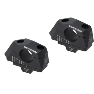 Suport variabil pentru ghidon Ø28, negru, anodizat Plată securizată
