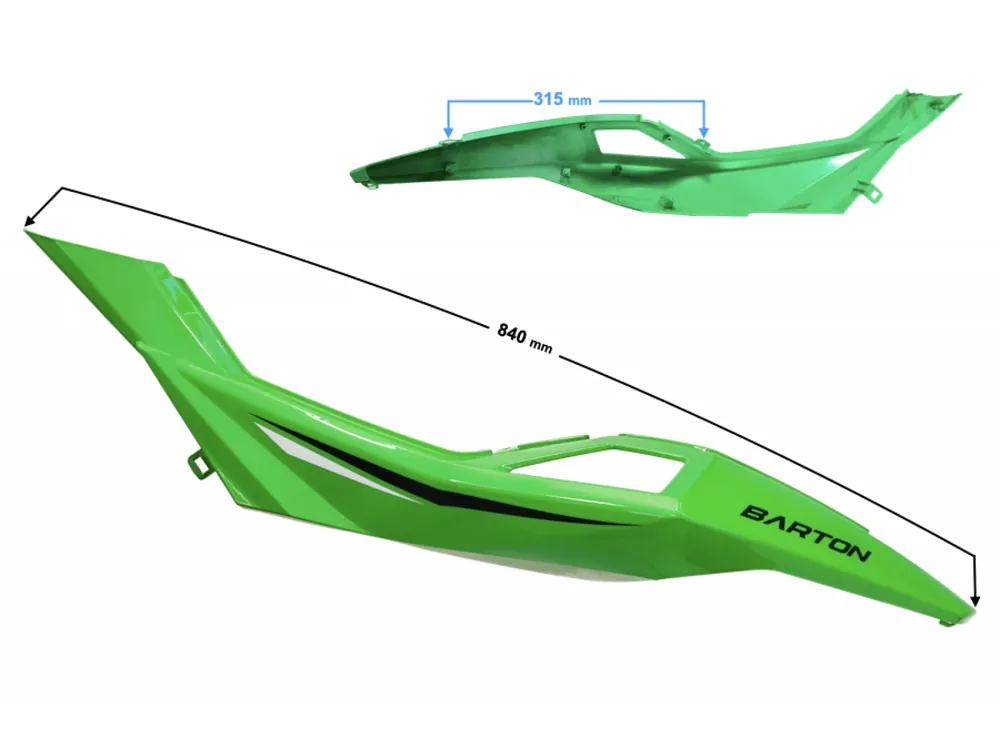 Ofertă exclusivă left seatpost cover rear part, green BLADE R