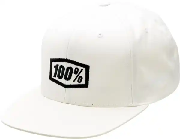 Sapca 100% Icon Snapback Albă MĂRIME UNICĂ Promoție