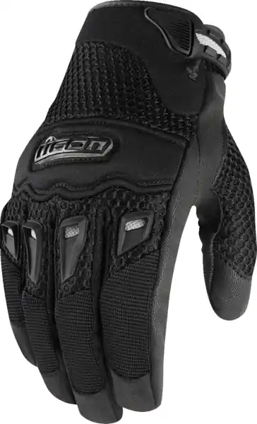 Manusi Piele Icon Twenty-Niner™ Black/White 2XL Promoție