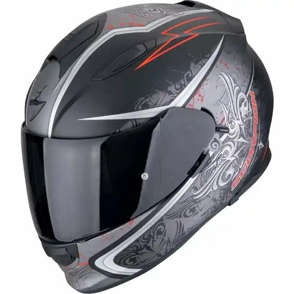 Preferatul clienților Casca integrala SCORPION EXO-491 RUN Negru mat/Rosu L