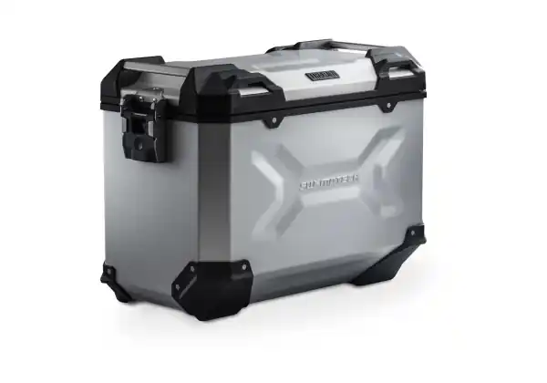 Premium Side Case aluminiu SW-Motech TRAX ADV L 45 l. Stanga. Argintiu. 49x28x37 cm. ALK0073310000LS