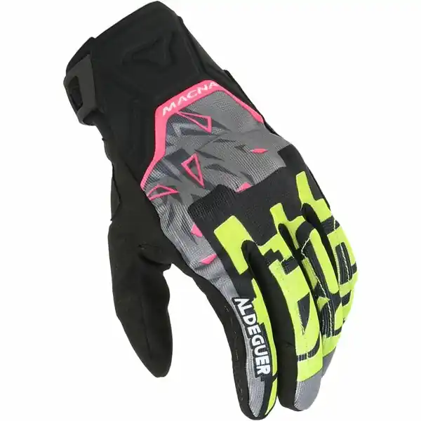 Ofertă exclusivă Manusi de vara MACNA RECON 2.0 ALDEGUER EDITION L Negru/Galben fluo