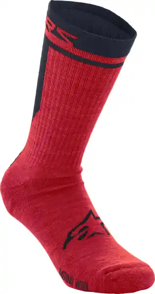Sosete Alpinestars Merino 24 Negru/Roșu Mărime S Lichidare de stoc