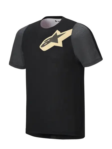Tricou cu mâneci scurte A-dura Lipan Astar, negru, mărimea S Expediere rapidă
