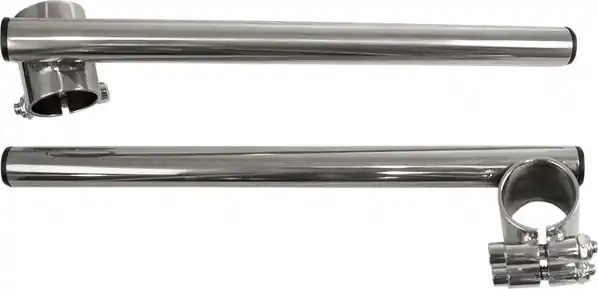 7-8 Steel Clip-on Handlebar Silver Disponibil imediat