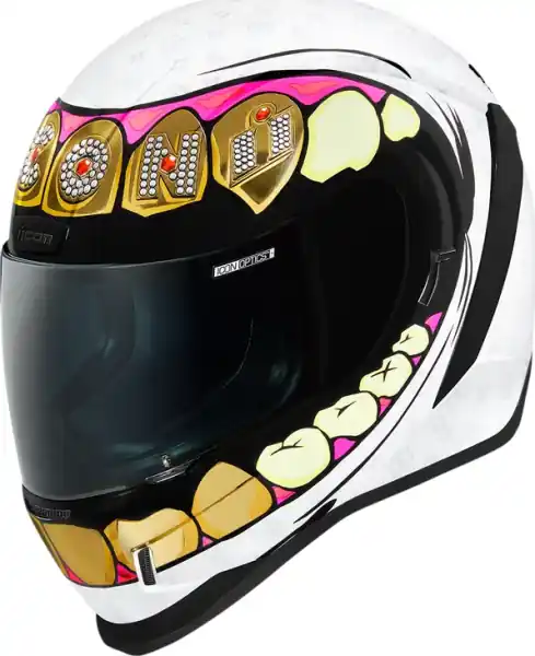 Mai ieftin Casca Icon Airform™ Grillz Black/Gold/Pink/White S