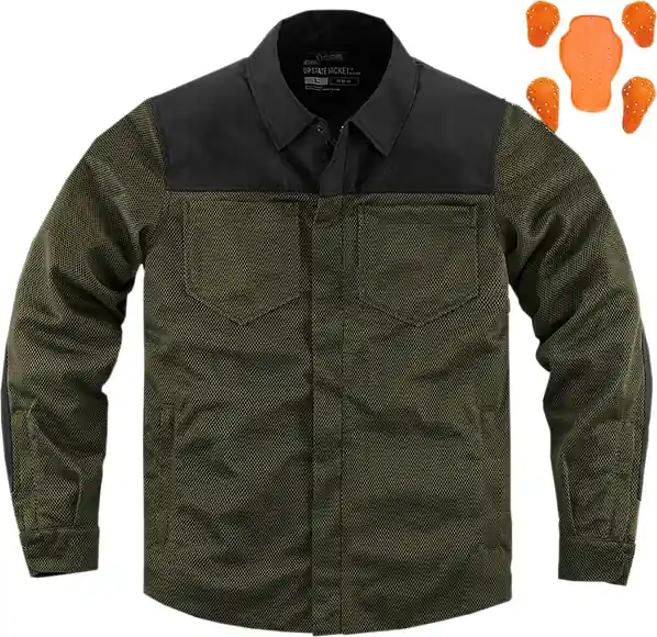 Geaca Textila Icon Upstate™ Riding Green L Promoție