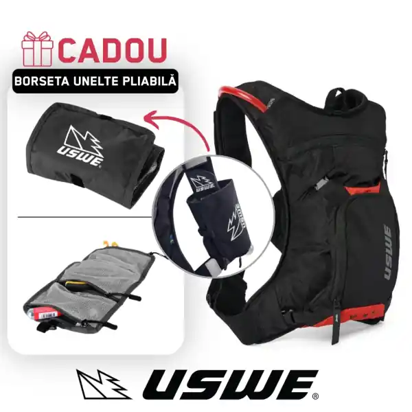 Cumpără online Rucsac Hidratare USWE MTB Hydro 3 Black/Red