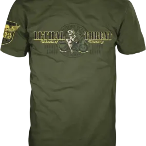 Vintage Velocity Wheels Of Victory T-shirt Green 4XL Livrare rapidă