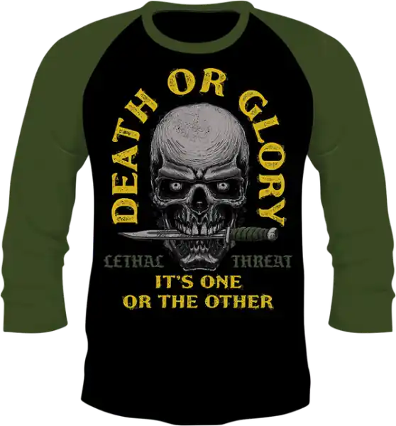 Death Or Glory T-shirt Black 3XL Calitate înaltă