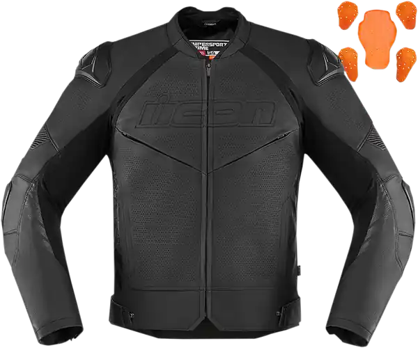 Cel mai vândut Geaca Piele Icon Hypersport 2 Prime™ Black XL