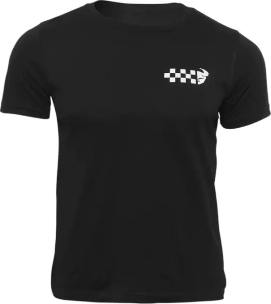 Retur ușor Youth Checkers T-shirt Black XS
