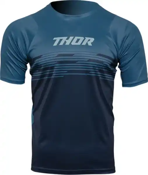Cumpărături sigure Tricou MTB Thor Assist Shiver Midnight Blue/Teal XS