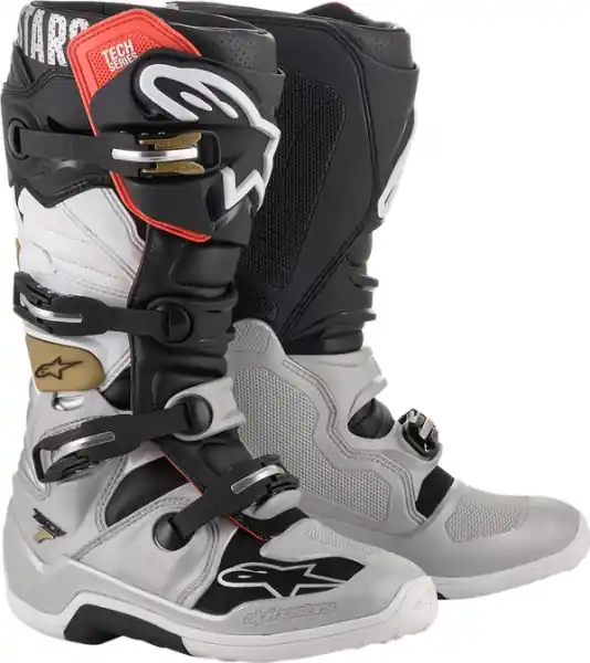 Vezi acum Cizme Alpinestars Tech 7 Black/Gold/Gray/Red/White 44,5