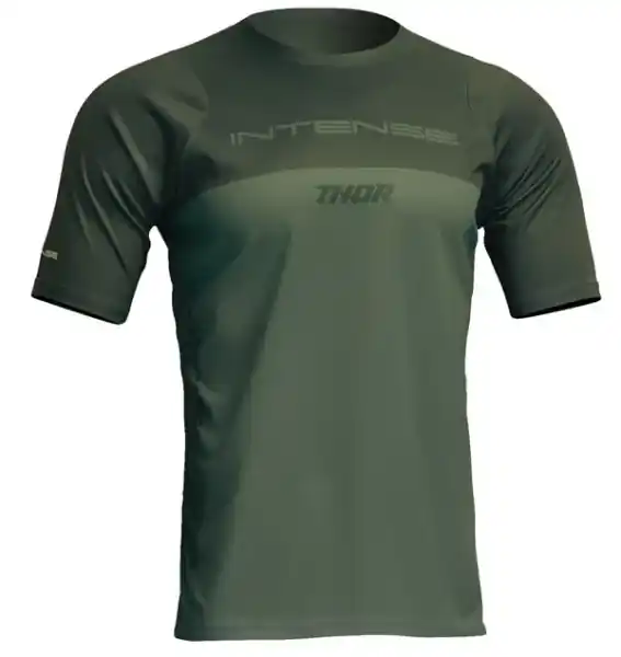 Tricou MTB Thor Intense Assist Censis Forest Green L Ofertă de sezon