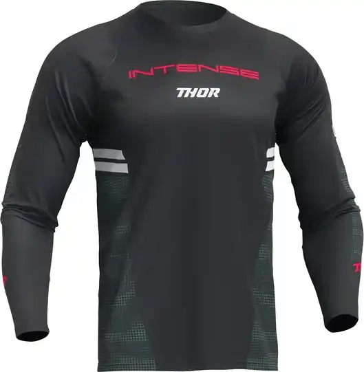 Calitate înaltă Tricou MTB Thor Intense Assist Berm Black/Green S