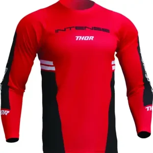 Tricou MTB Thor Intense Assist Berm Black/Red S Ofertă