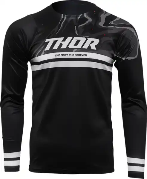 Tricou MTB Thor Assist Banger Black S Ofertă