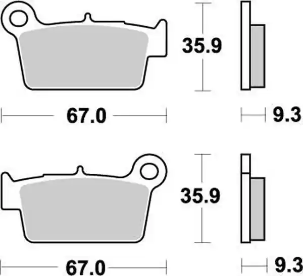 Placute frana spate BETA/Yamaha/Suzuki/GasGas/TM Moto-Master Nitro Cumpărături sigure