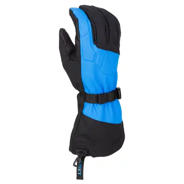 Manusi Snowmobil Klim Togwotee Gauntlet Black Insulated Black - Electric Blue Lemonade Ofertă de sezon