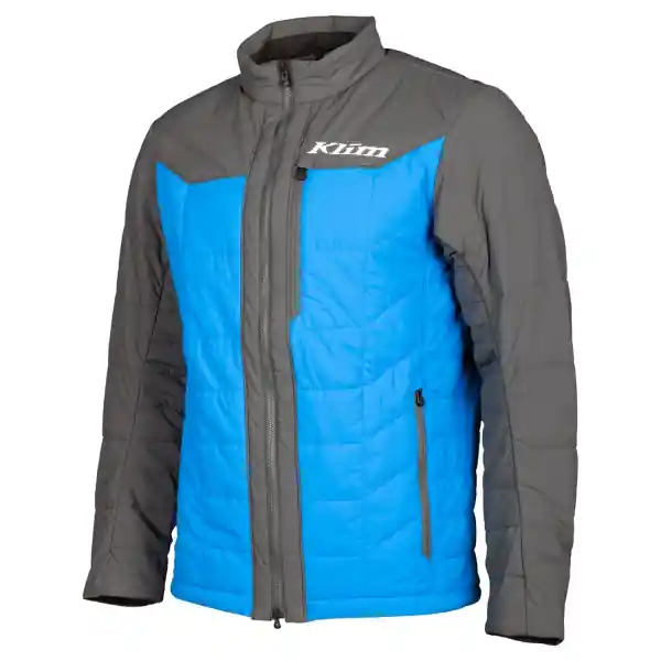 Preferatul clienților Geaca Klim Override Mid-Layer Asphalt - Electric Blue Lemonade